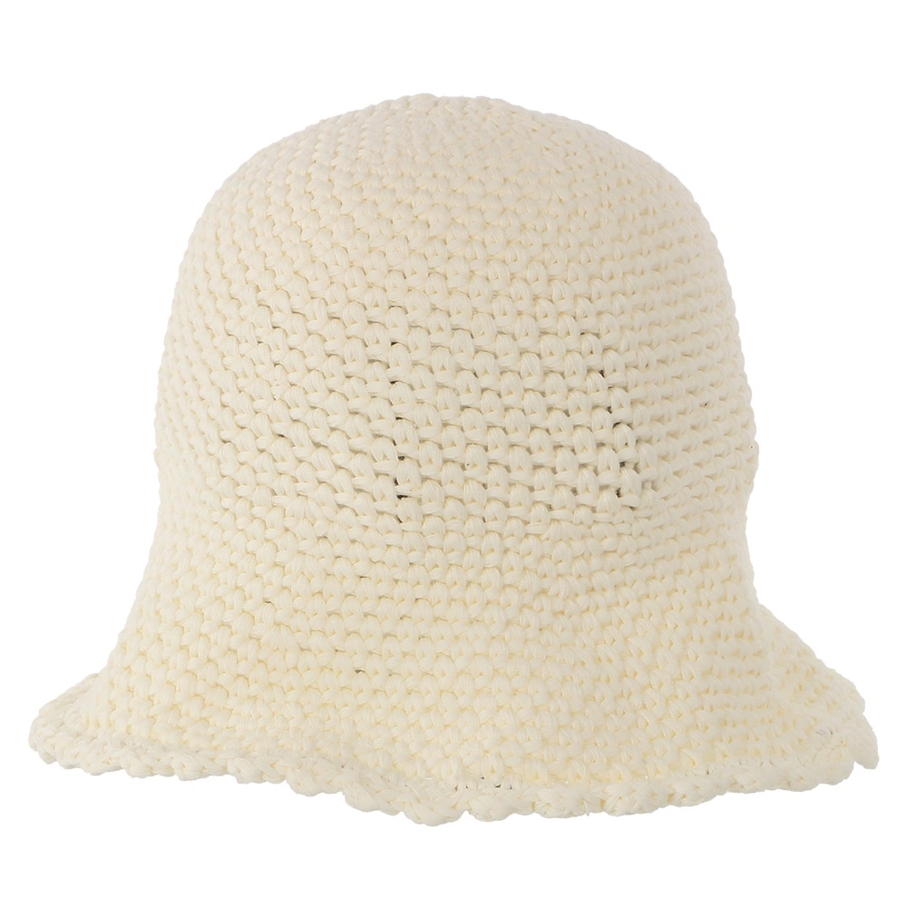 Good Service Plain Color White Custom Cotton Designer Summer Crochet Bucket Hat